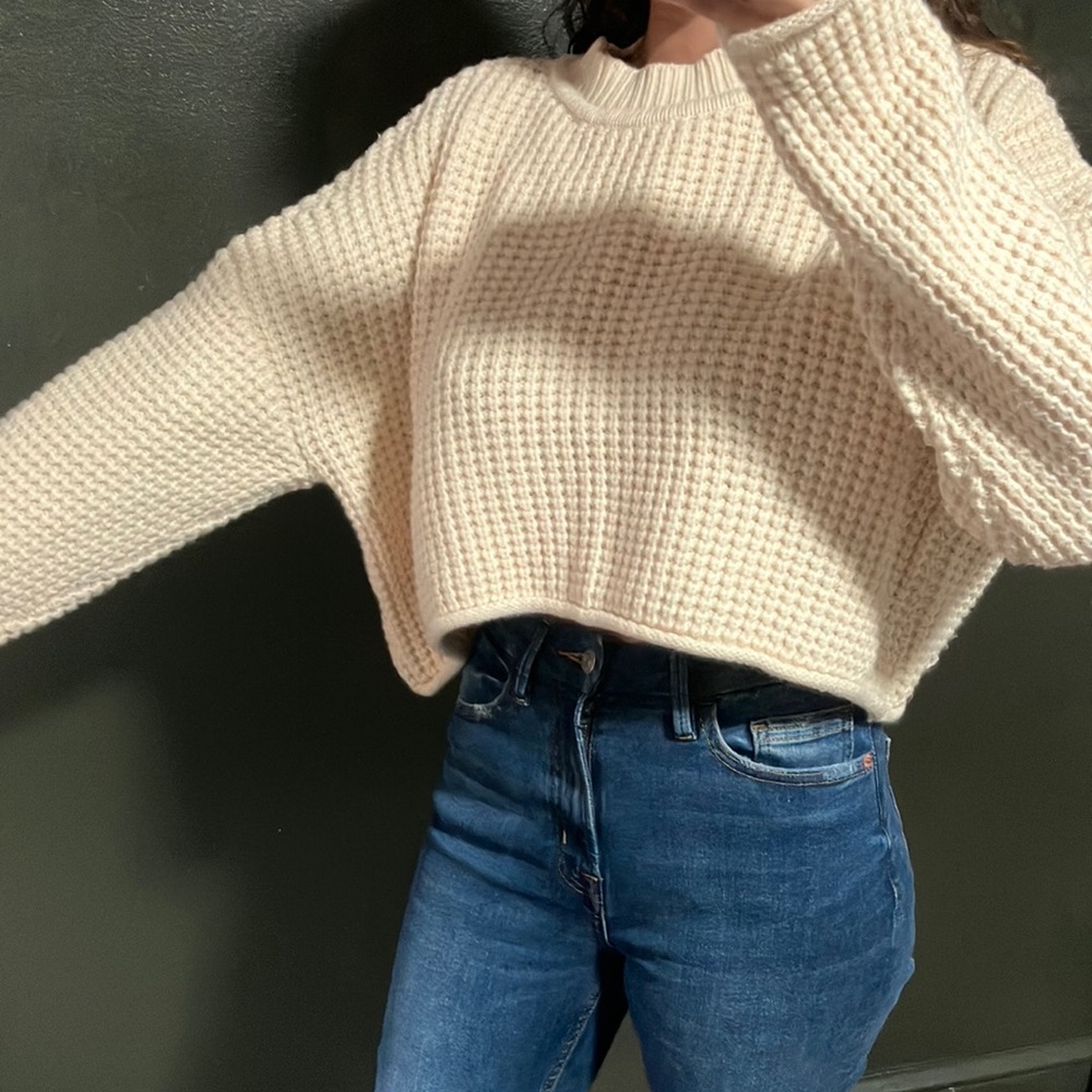 Cozy Cream Knit Sweater